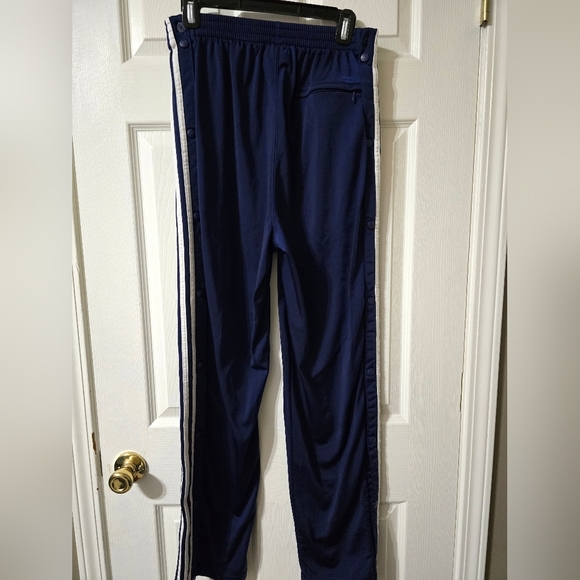Vintage Y2K Adidas 3 Stripe Snap Breakaway Thick Knit Track Pants, Unisex, EUC! - Picture 6 of 11